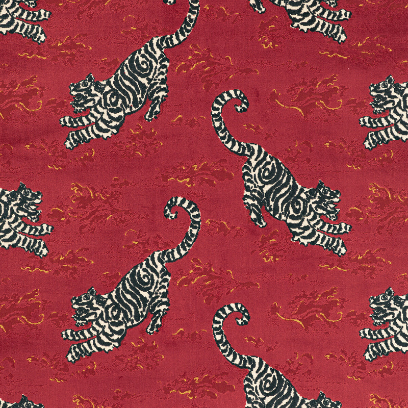 LEE JOFA - BONGOL VELVET- CRIMSON - Fabric by the Yard CRIMSON