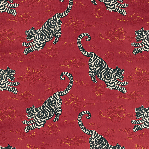 LEE JOFA - BONGOL VELVET- CRIMSON - Fabric by the Yard CRIMSON