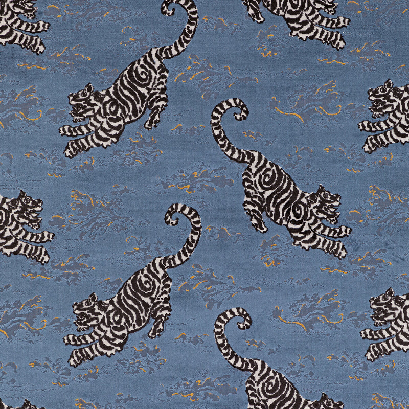 LEE JOFA - BONGOL VELVET- SAPPHIRE - Fabric by the Yard SAPPHIRE