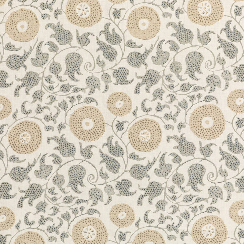 LEE JOFA - ELDORA PRINT- FLAX - Fabric by the Yard FLAX