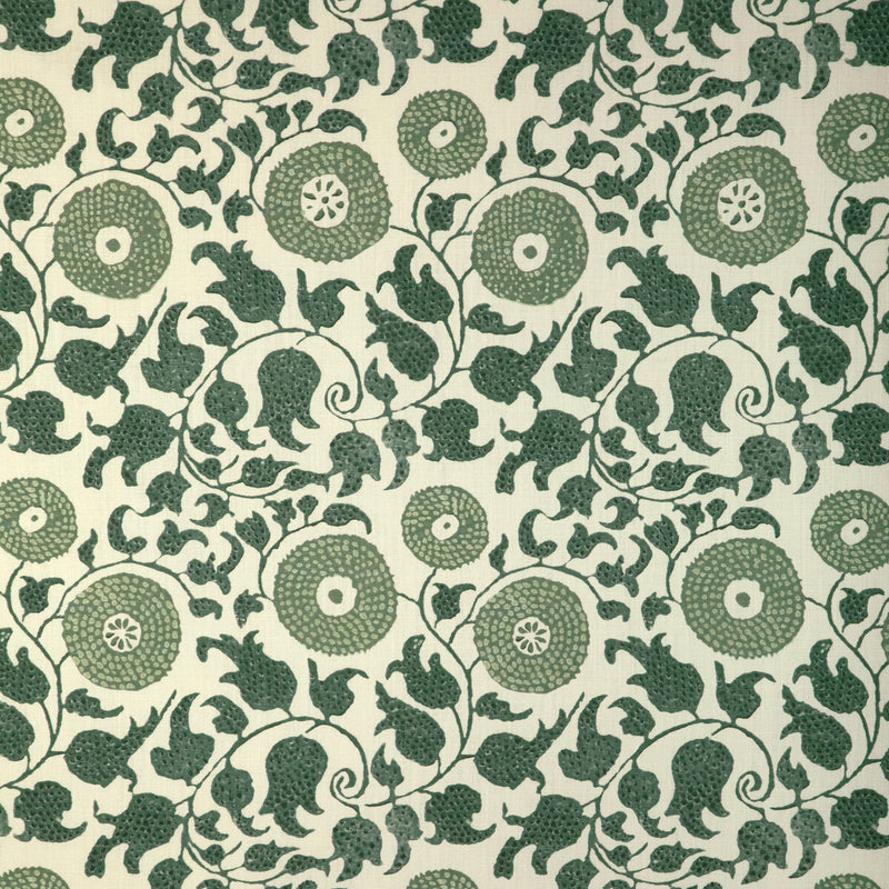 LEE JOFA - ELDORA PRINT- JUNIPER/LEAF - Fabric by the Yard JUNIPER/LEAF