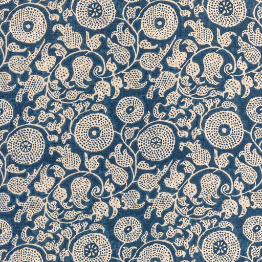 LEE JOFA - ELDORA PRINT- INDIGO - Fabric by the Yard INDIGO