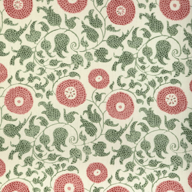 LEE JOFA - ELDORA PRINT- LEAF/ROSE - Fabric by the Yard LEAF/ROSE