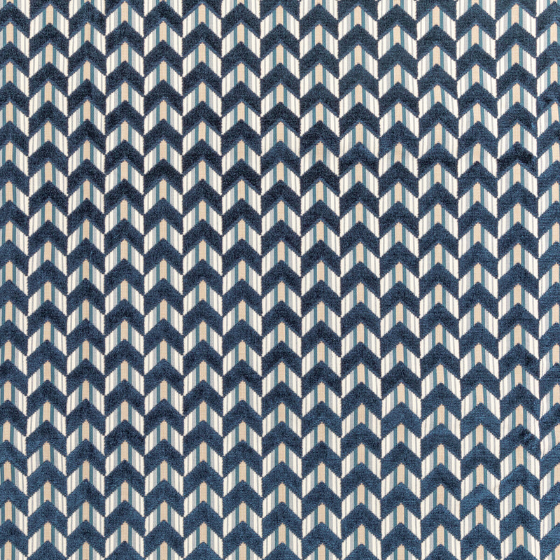 LEE JOFA - BAILEY VELVET- NAVY - Fabric by the Yard NAVY