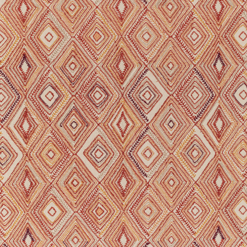 LEE JOFA - BOWEN EMBROIDERY- PAPRIKA - Fabric by the Yard PAPRIKA