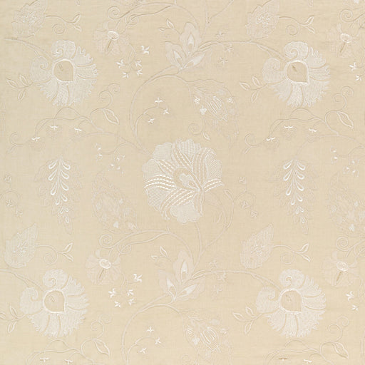 LEE JOFA - SHIRAZ EMB- STONE/IVORY - Fabric by the Yard STONE/IVORY