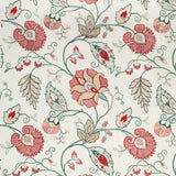 LEE JOFA - SHIRAZ EMB- ROSE/JADE - Fabric by the Yard