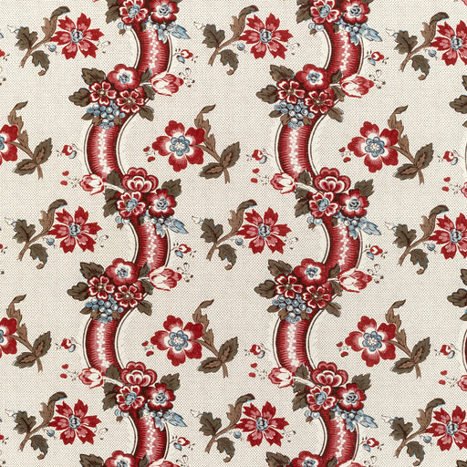 LEE JOFA - BENDAY PRINT- RED/BLUE - Fabric by the Yard RED/BLUE