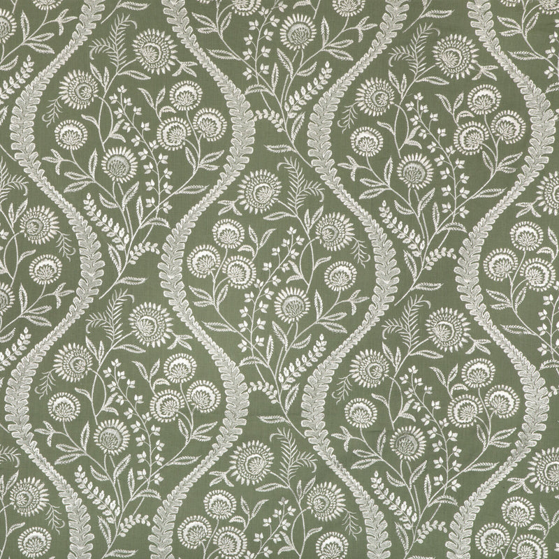 LEE JOFA - FLORIBLANCA- GREEN - Fabric by the Yard GREEN