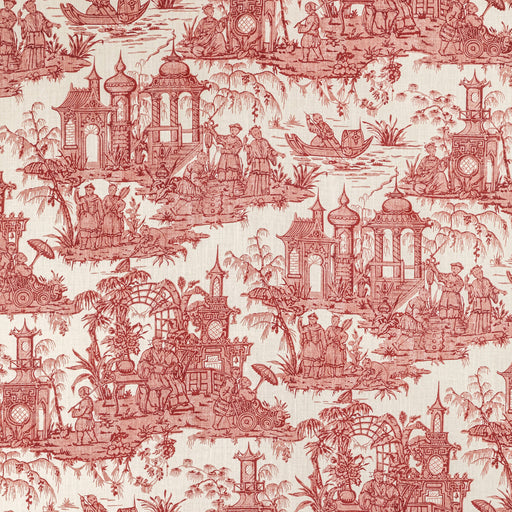 LEE JOFA - PAGODA TOILE- GARNET - Fabric by the Yard GARNET