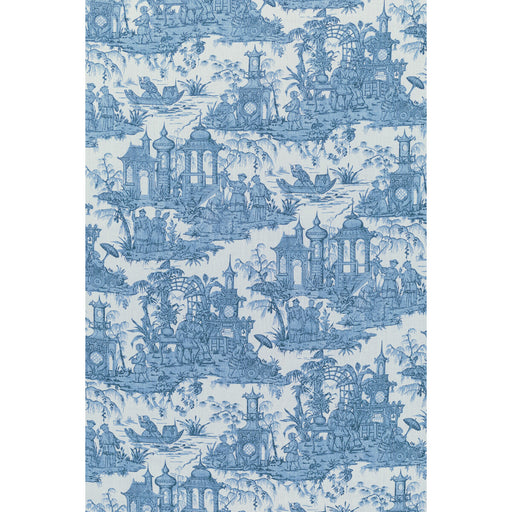 LEE JOFA - PAGODA TOILE- BLUE - Fabric by the Yard BLUE