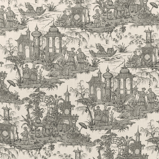 LEE JOFA - PAGODA TOILE- COAL - Fabric by the Yard COAL