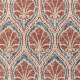 LEE JOFA - SEVILLE WEAVE- DENIM/BRICK - Fabric by the Yard