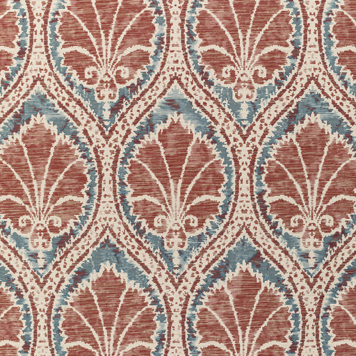 LEE JOFA - SEVILLE WEAVE- DENIM/BRICK - Fabric by the Yard DENIM/BRICK