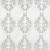 LEE JOFA - LILLIE SHEER- IVORY/BLUE - Fabric by the Yard
