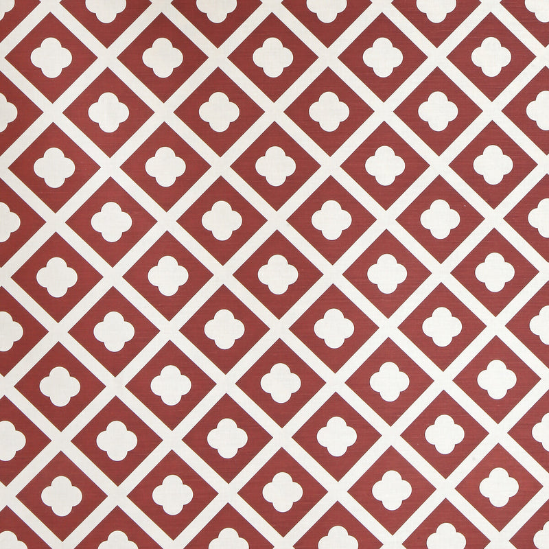 LEE JOFA - JARDIN- DARK RUST ON ECRU - Fabric by the Yard DARK RUST ON ECRU