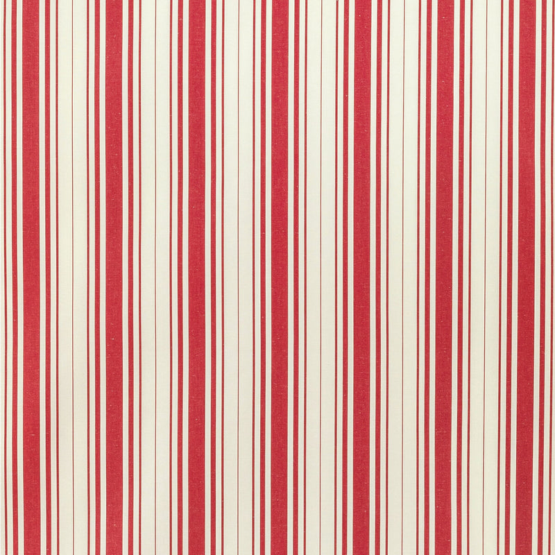 LEE JOFA - BALDWIN STRIPE- POPPY - Fabric by the Yard POPPY
