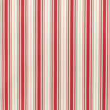 LEE JOFA - BALDWIN STRIPE- POPPY - Fabric by the Yard