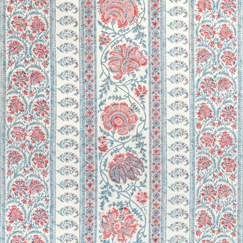 LEE JOFA - INDIENNES STRIPE- BERRY - Fabric by the Yard BERRY