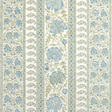 LEE JOFA - INDIENNES STRIPE- SEA - Fabric by the Yard
