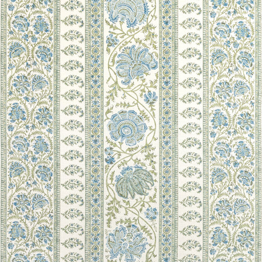LEE JOFA - INDIENNES STRIPE- SEA - Fabric by the Yard SEA
