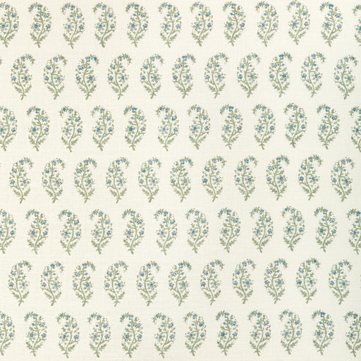 LEE JOFA - INDIENNES PAISLEY- SEA - Fabric by the Yard SEA