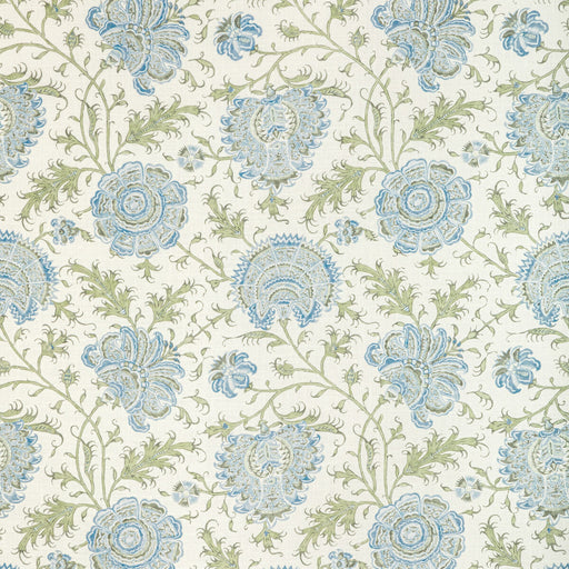 LEE JOFA - INDIENNES FLORAL- SEA - Fabric by the Yard SEA