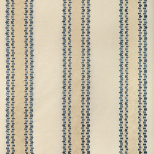 LEE JOFA - WALDON STRIPE- BLUE - Fabric by the Yard BLUE
