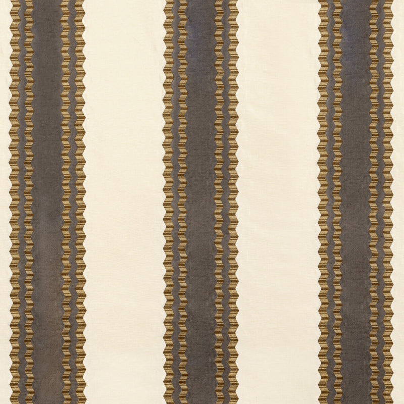 LEE JOFA - WALDON STRIPE- BROWN - Fabric by the Yard BROWN