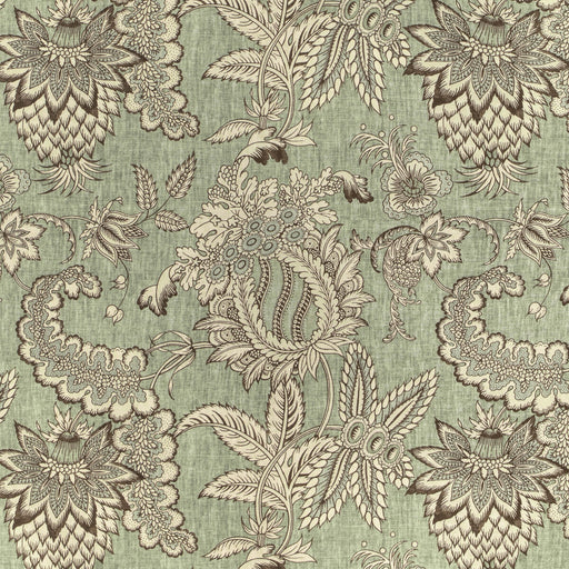 LEE JOFA - JENNINGS PRINT- GREEN - Fabric by the Yard GREEN