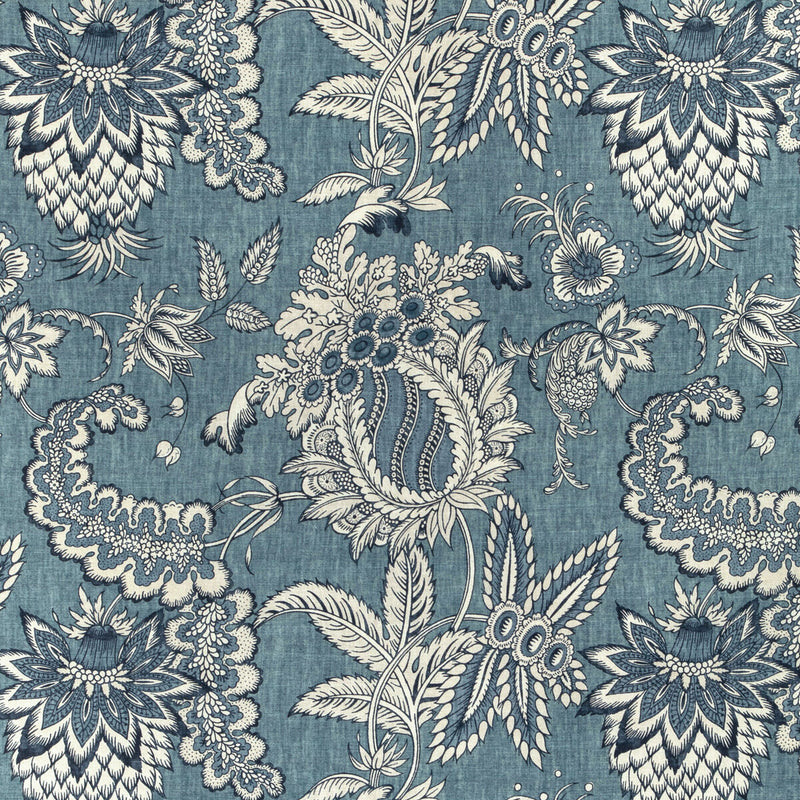 LEE JOFA - JENNINGS PRINT- BLUE - Fabric by the Yard BLUE