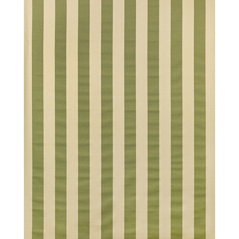 LEE JOFA - AVENUE STRIPE- GREEN ON ECRU - Fabric by the Yard GREEN ON ECRU