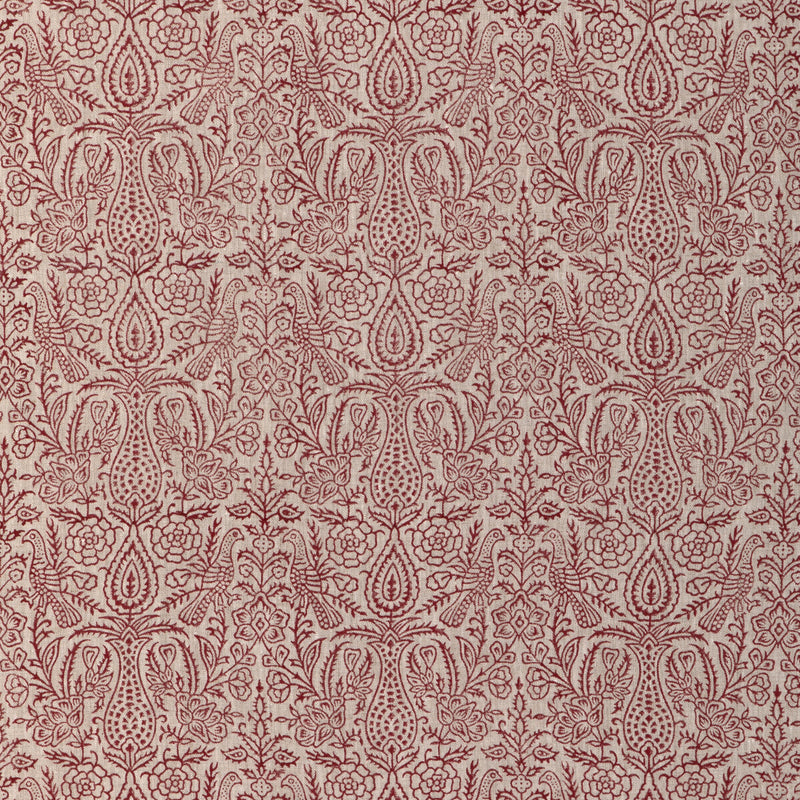 LEE JOFA - HAVEN HANDBLOCK- RUBY - Fabric by the Yard RUBY