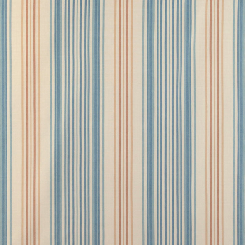 LEE JOFA - UPLAND STRIPE- AZURE - Fabric by the Yard AZURE
