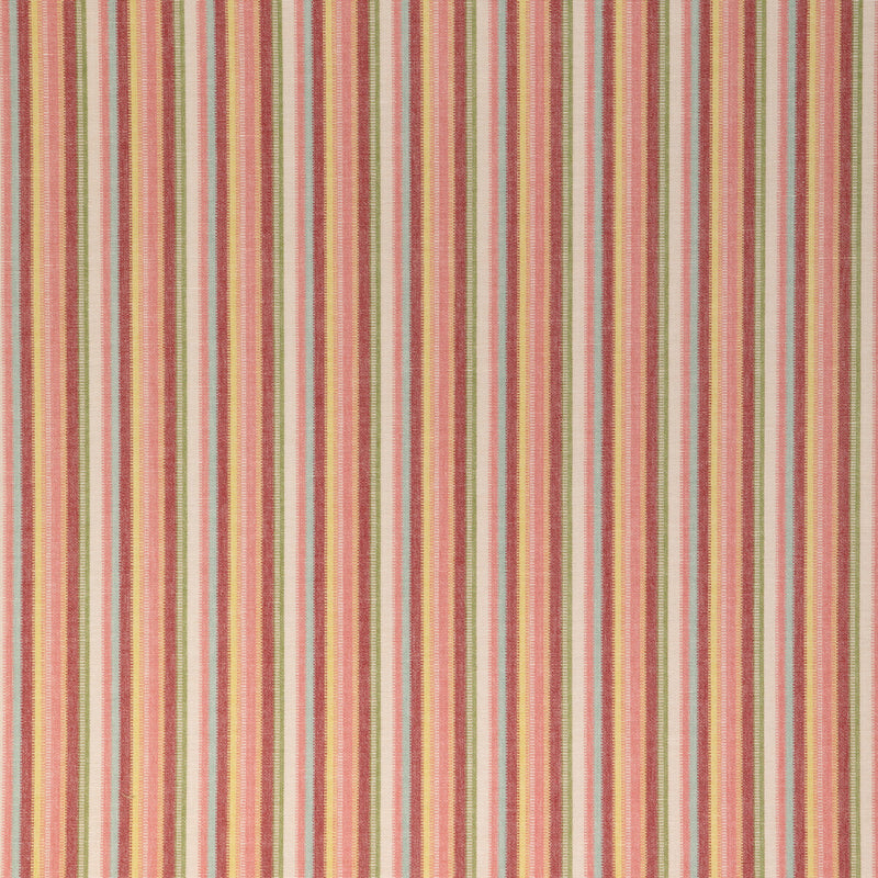 LEE JOFA - SANDBANKS STRIPE- RED/ROSE - Fabric by the Yard RED/ROSE