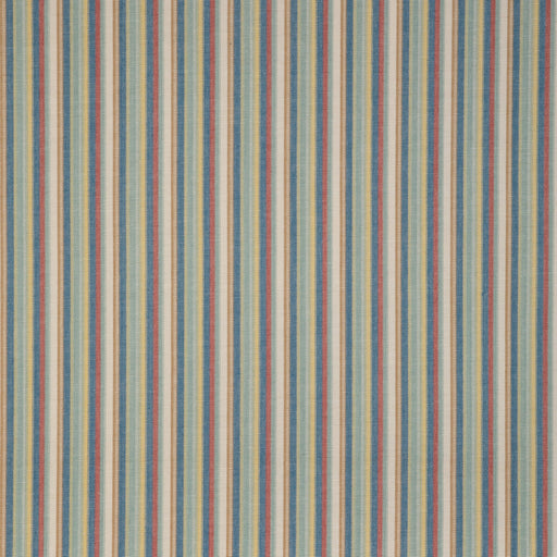 LEE JOFA - SANDBANKS STRIPE- AQUA/GOLD - Fabric by the Yard AQUA/GOLD
