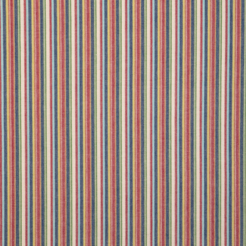 LEE JOFA - SANDBANKS STRIPE- NAVY/RED - Fabric by the Yard NAVY/RED
