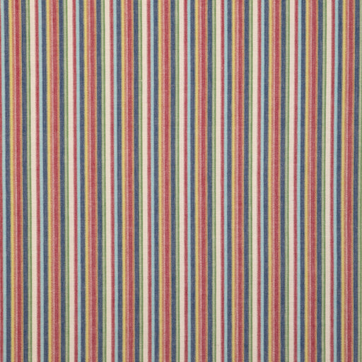 LEE JOFA - SANDBANKS STRIPE- NAVY/RED - Fabric by the Yard NAVY/RED