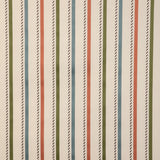 LEE JOFA - BUXTON STRIPE- LEAF/CLAY - Fabric by the Yard