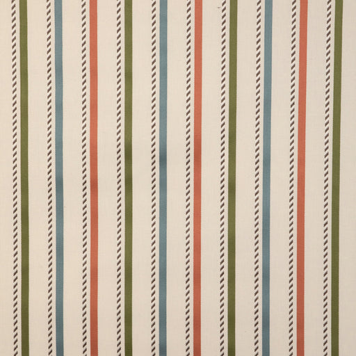 LEE JOFA - BUXTON STRIPE- LEAF/CLAY - Fabric by the Yard LEAF/CLAY