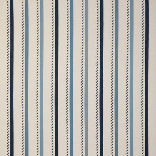 LEE JOFA - BUXTON STRIPE- NAVY/SKY - Fabric by the Yard NAVY/SKY
