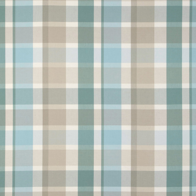LEE JOFA - FISHER PLAID- SKY/STONE - Fabric by the Yard SKY/STONE