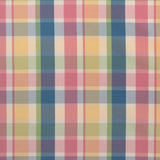LEE JOFA - FISHER PLAID- NAVY/PETAL - Fabric by the Yard