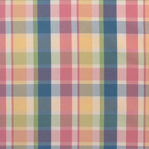 LEE JOFA - FISHER PLAID- NAVY/PETAL - Fabric by the Yard NAVY/PETAL