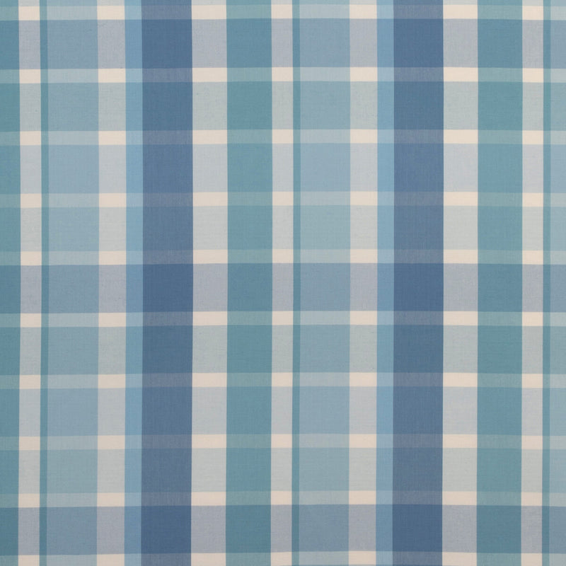 LEE JOFA - FISHER PLAID- CAPRI/SKY - Fabric by the Yard CAPRI/SKY