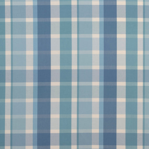 LEE JOFA - FISHER PLAID- CAPRI/SKY - Fabric by the Yard CAPRI/SKY