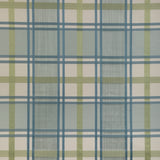 LEE JOFA - DAVIES PLAID- AQUA/LEAF - Fabric by the Yard
