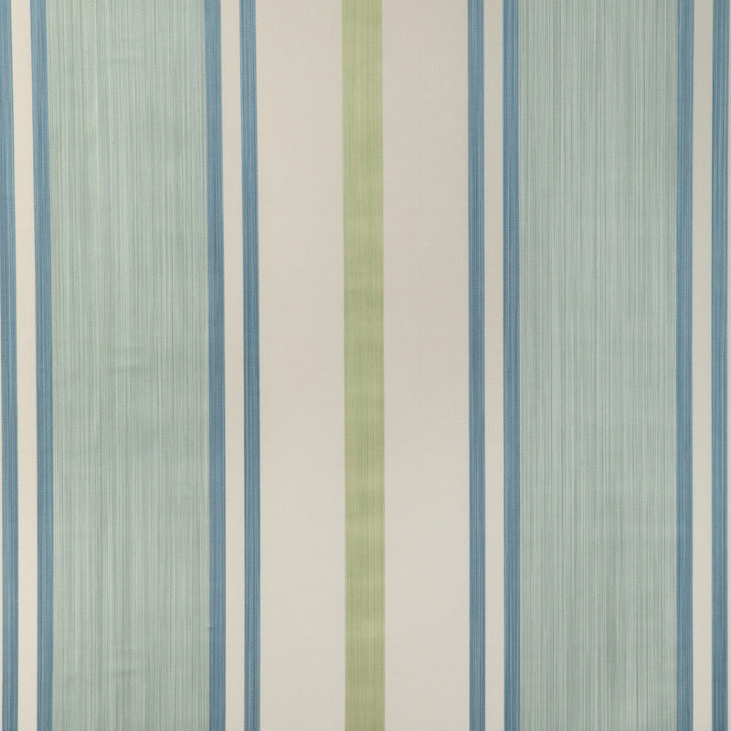 LEE JOFA - DAVIES STRIPE- AQUA/LEAF - Fabric by the Yard AQUA/LEAF