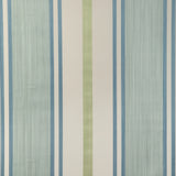 LEE JOFA - DAVIES STRIPE- AQUA/LEAF - Fabric by the Yard