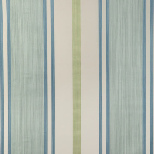 LEE JOFA - DAVIES STRIPE- AQUA/LEAF - Fabric by the Yard AQUA/LEAF